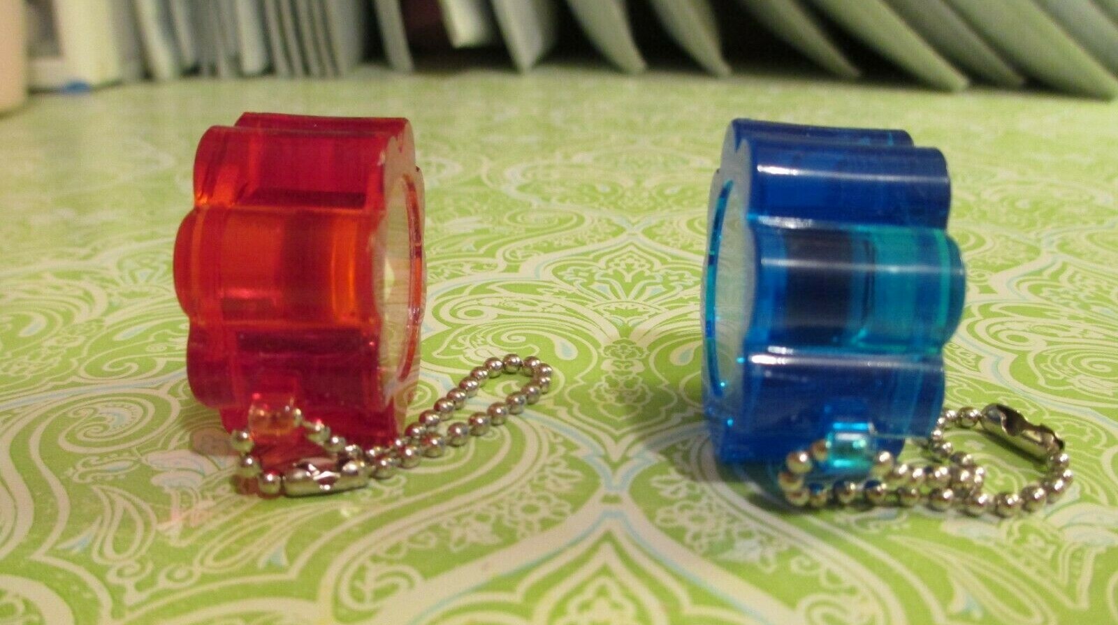 Hamtaro and Flora Flower Keychains