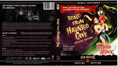 BEAST FROM HAUNTED CAVE / SKI TROOP ATTACK BLU RAY---LIKE NEW!