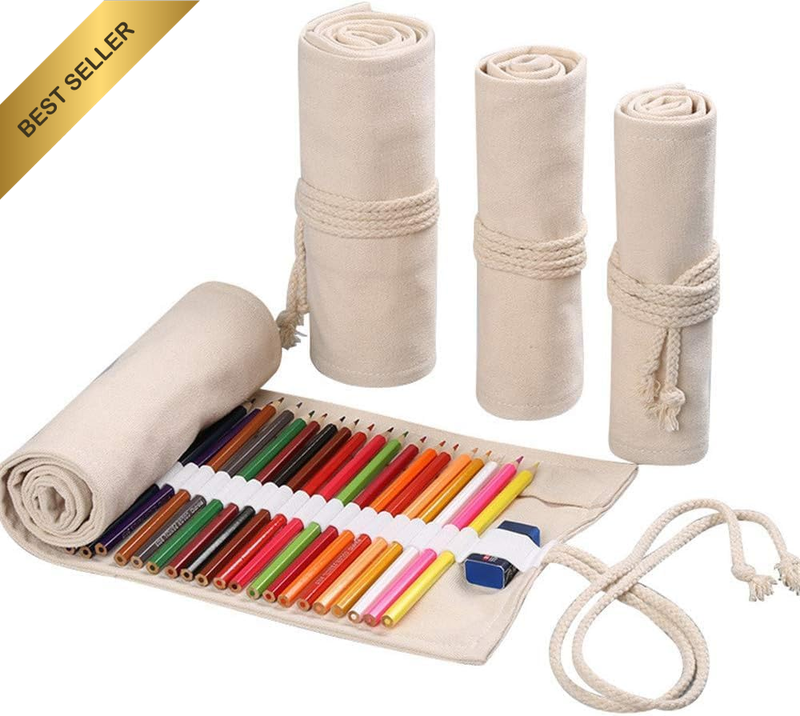 36/48/72 Slots Colored Pencil Wrap Pencils Roll Holder Coloring Pencils Organize