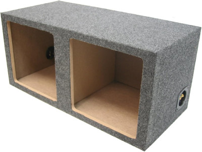 Car Audio Dual 12'' Sealed Square Sub Box Enclosure Fits Kicker L7 Subwoofer