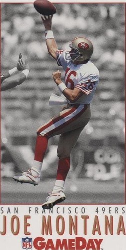 1992 GameDay Joe Montana #25
