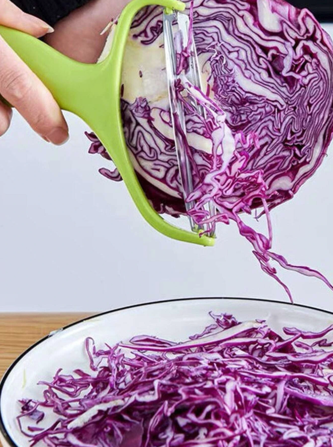 1pc Stainless Steel Vegetable Peeler & Slicer - Wide Mouth Kitchen Tool - NEW