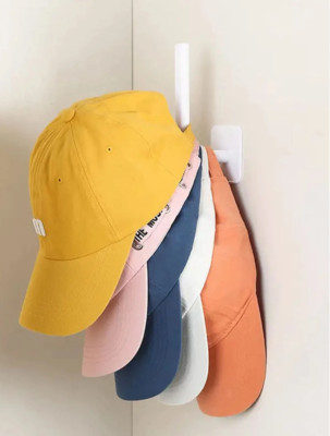 1pc Wall-Mounted Baseball Cap Hook, Multi-Functional No-Drill Storage Rack - NEW