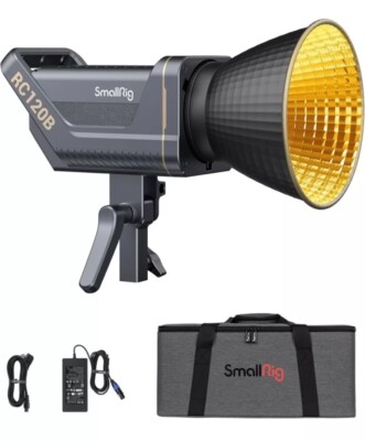 SmallRig RC-120B 120W Bi-Color LED Video Light+Gift V Mount Battery Plate 3676