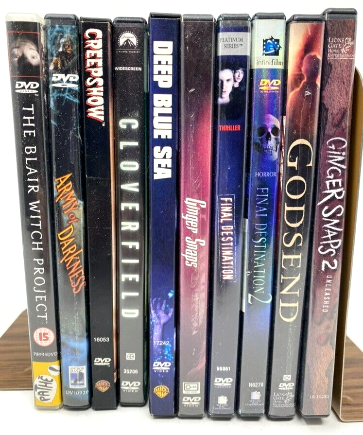 DVD Lot 10 Like New Condition Horror Films Scary Fright