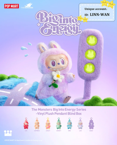 Authentic POPMART Labubu The Monsters Big into Energy Plush