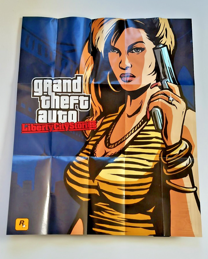 (未使用･未開封品)THUG STREET-THAT DIESEL 01- [DVD] Grand Theft Auto Double-Sided Poster & Map Official Rockstar