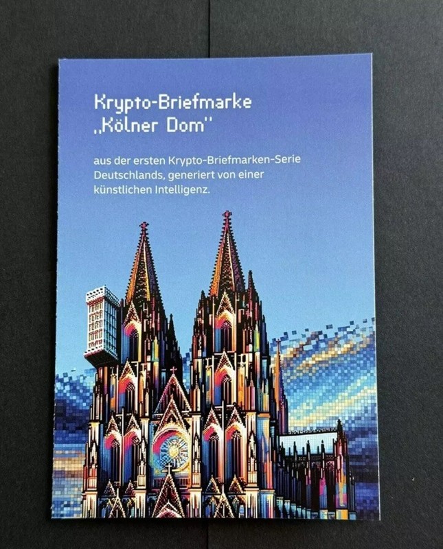 Briefmarke KÃ¶Lner Dom Blau 2024 Mh128 RaritÃ¤T