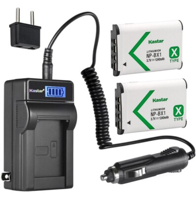 Travel Charger & 2 battery for HDR-AS10 AS15 AS20 AS30 AS50 AS50R AS100V AS200V