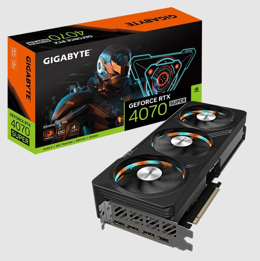 GeForce RTX 4070 GamingPro OC 12GB ジャンク品 Gigabyte GeForce RTX 4070 SUPER GAMING OC 12GB Graphics Card