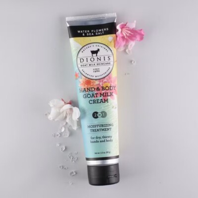 Dionis ''Water Flowers& Sea Salt'' Hand And Body Goat Milk Cream Sealed,NEW 3.3 oz