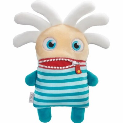 SORGENFRESSER Aye-Q Kuscheltier Plüschtier blau weiß 28,5 cm