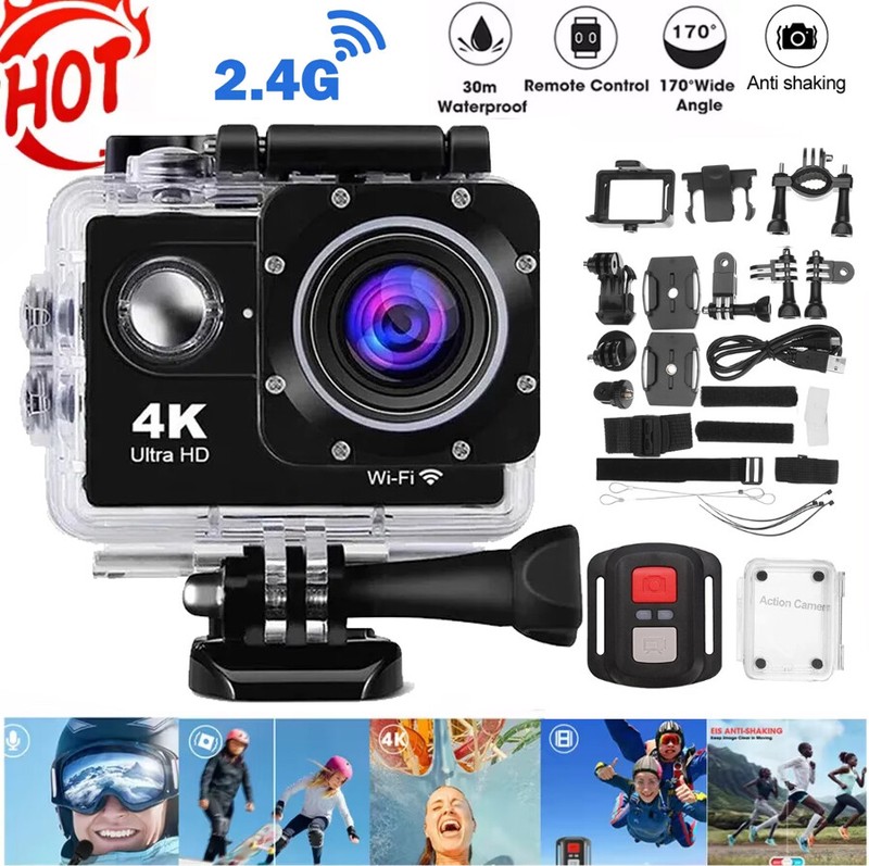 4K Action Camera Sport Video Waterproof Wifi 1080P HD Cam