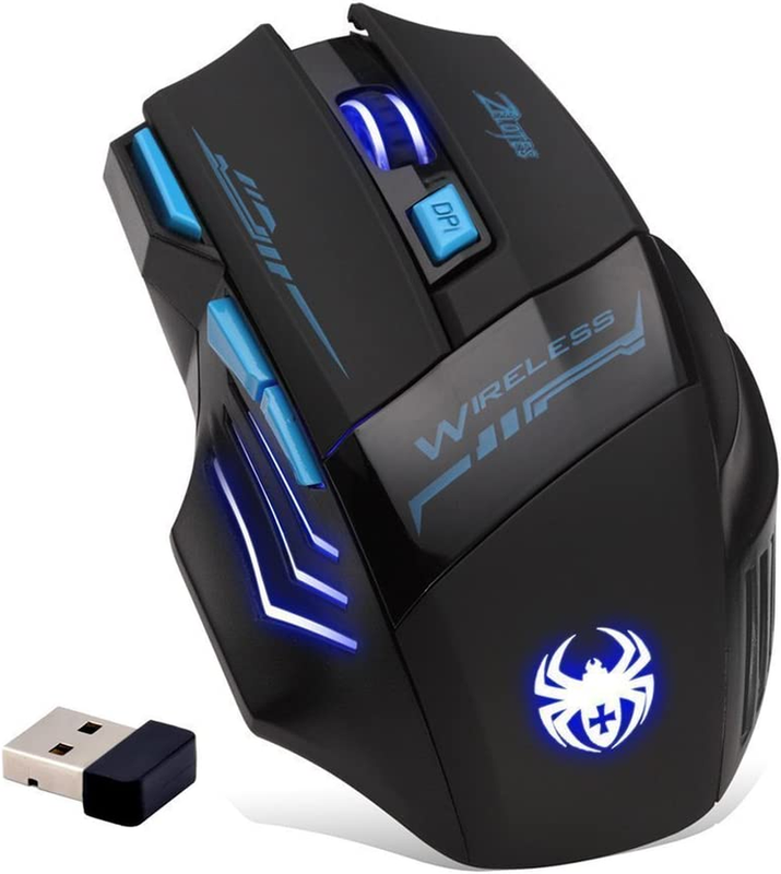 For Laptop,2400 Dpi 2.4ghz Ergonomic Mouse,7 Buttons Usb