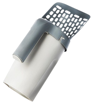 Cat Litter Scoop with Trash Can and Poop Bag Disposal System for