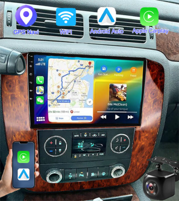 GPS Navi For GMC Yukon Chevy Tahoe Suburban Car Stereo Android 13 Carplay Radio