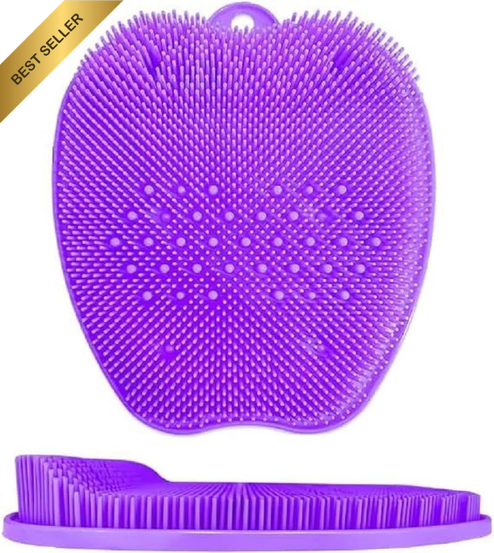 Shower Foot Scrubber Mat Massager - with Non-Slip Suction Cups Improve Foot Circ