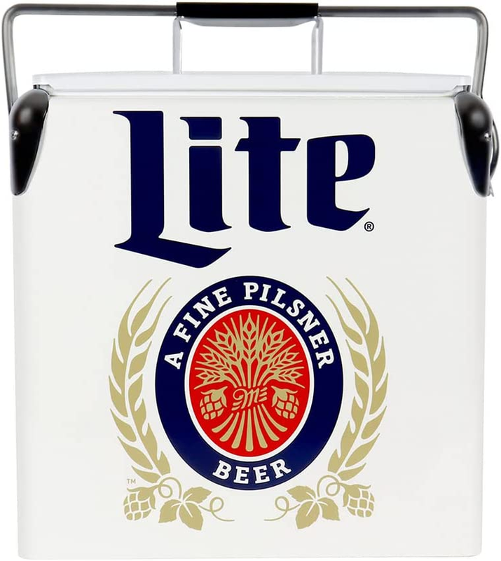 Miller Lite Retro Ice Chest Cooler with Bottle Opener 13L (1