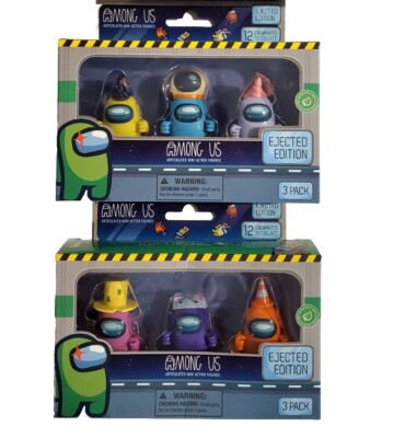 Among Us 2-Pack of 3-Pc Articulated Mini Figures Ejected Edition 2023 TOIKIDO  