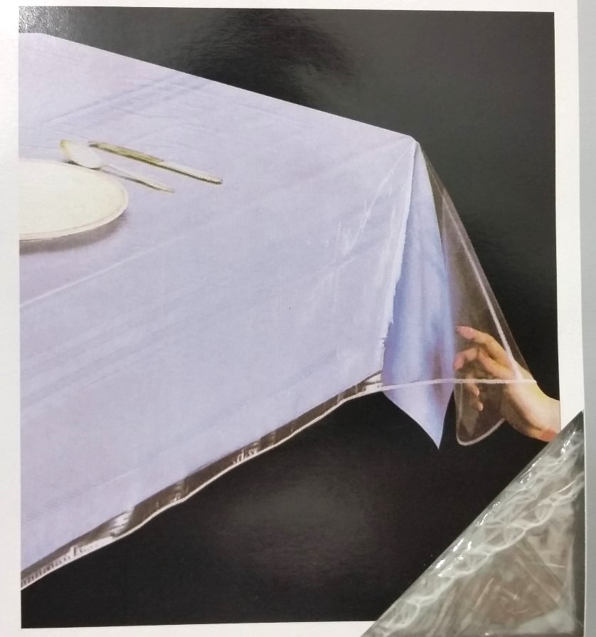 RL PLASTICS TABLE CLOTH PROTECTOR CLEAR GLASS VINYL TABLECLOTH 60