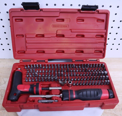 Nice Mac Tools SBDR123SA 123 PC Mac grip Ratcheting Screwdriver Set US No Chuck