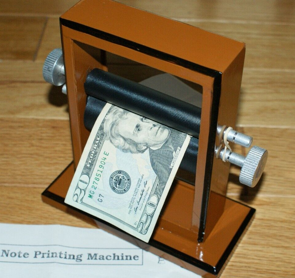 MONEY MAKER (Large, Wood) -- big enough for standup, or use close-up       TMGS