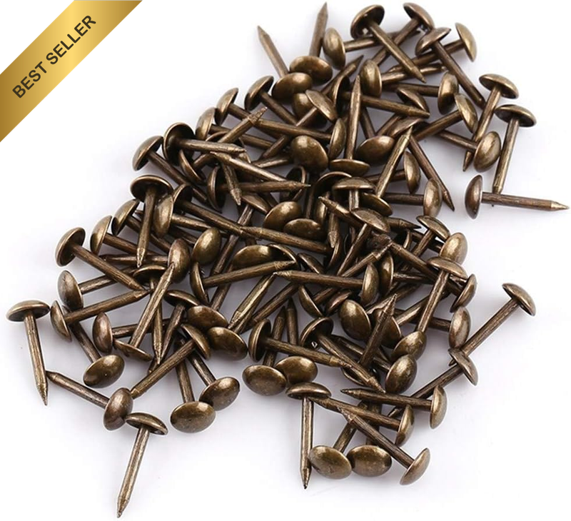 100Pcs Antique Bronze Upholstery Nail Wood Decorative Tack Stud for Home Furnitu