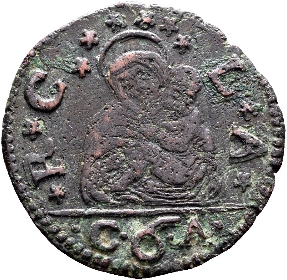 VENEZIA REPUBBLICA Bezzo 6 bagattini Massaro Claudio Avogadro (1649-50) - Picture 2 of 4