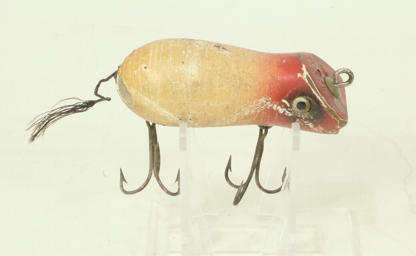 Vintage Fishing Lure Shakespeare Wooden Swimming Mouse Red Vintage Fishing Lure Shakespeare Wooden Swimming Mouse Red