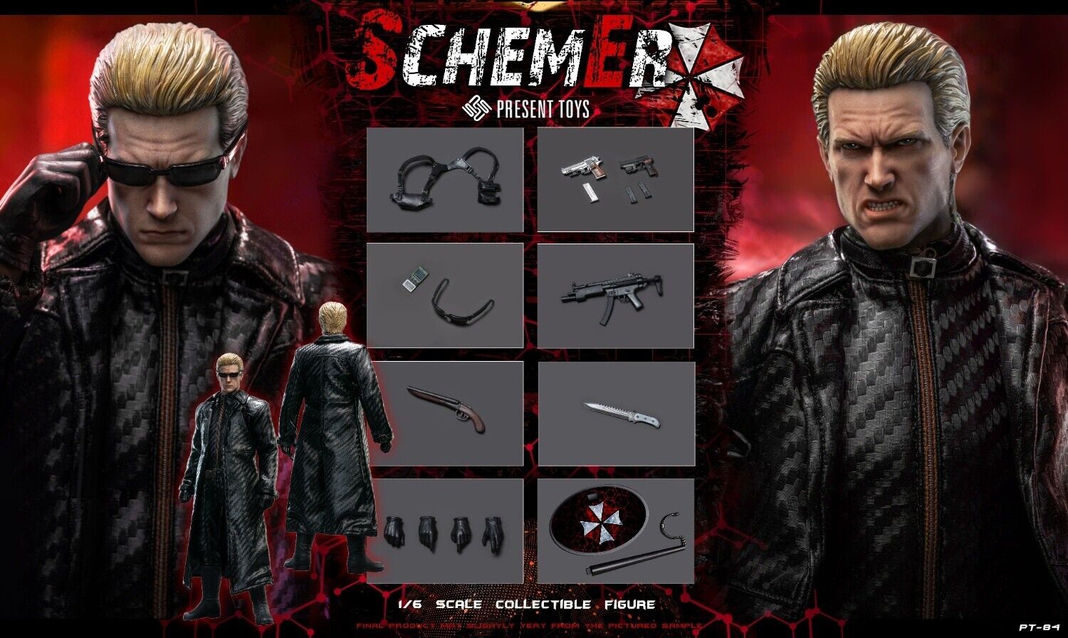 Pre-order PRESENT TOYS PT-sp84 1/6 Schemer Wesker Pre-order PRESENT TOYS PT-sp84 1/6 Schemer Wesker
