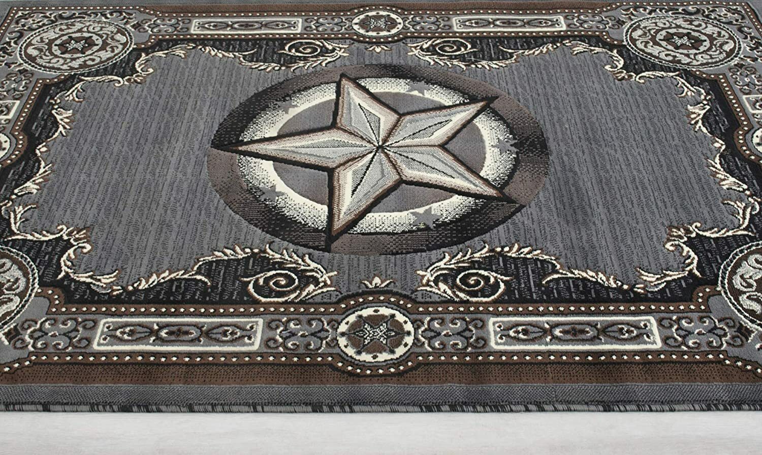 RUGS AREA RUGS 8x10 RUG CARPET LARGE BEDROOM TEXAS STAR WESTERN FLOOR