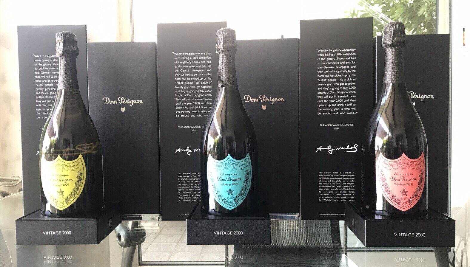 Champagne Dom Perignon Vintage 2000 Andy Warhol Original
