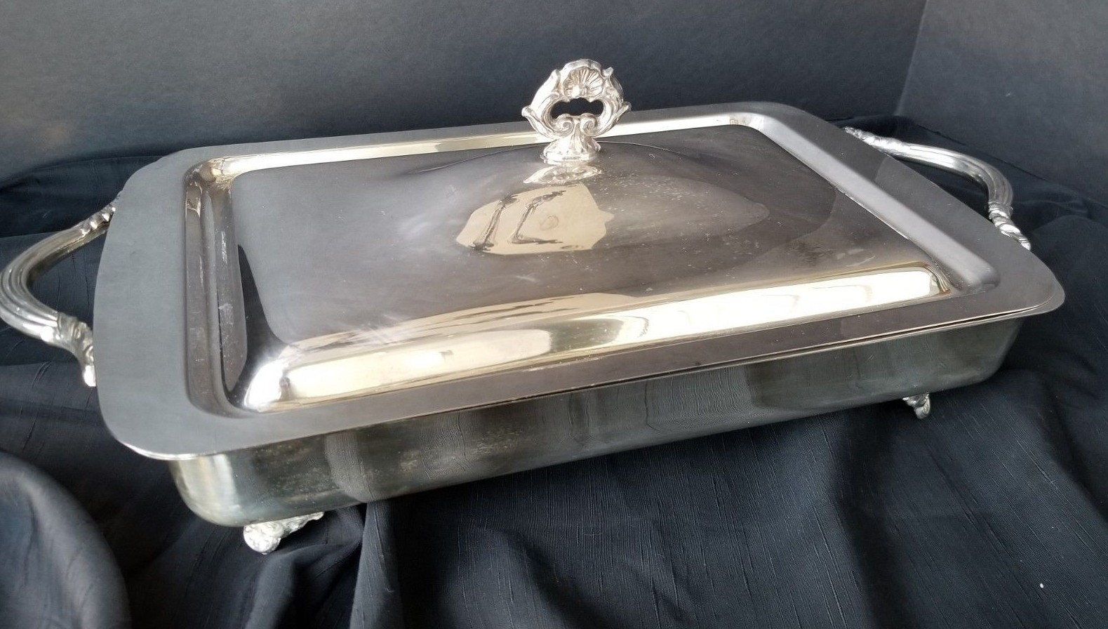Silver Plated Entree/Chafing Dish Footed