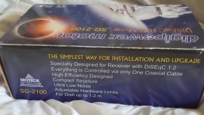 DIGIPOWER MOTOR SG-2100 DISEQC H-H MOTOR 1.2 MOTECK SATELLITE DISH TRAILER SETUP