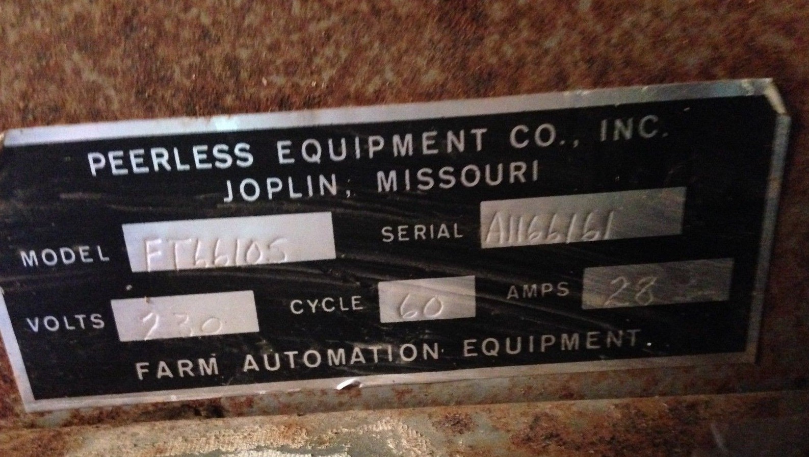 Peerless Roller Mill Electric Feed maker FT66105 230V USA Made