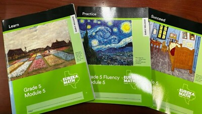 Eureka Math TEKS Learn, Practice Fluency, Succeed Workbook Gr 5 Module 5 2021