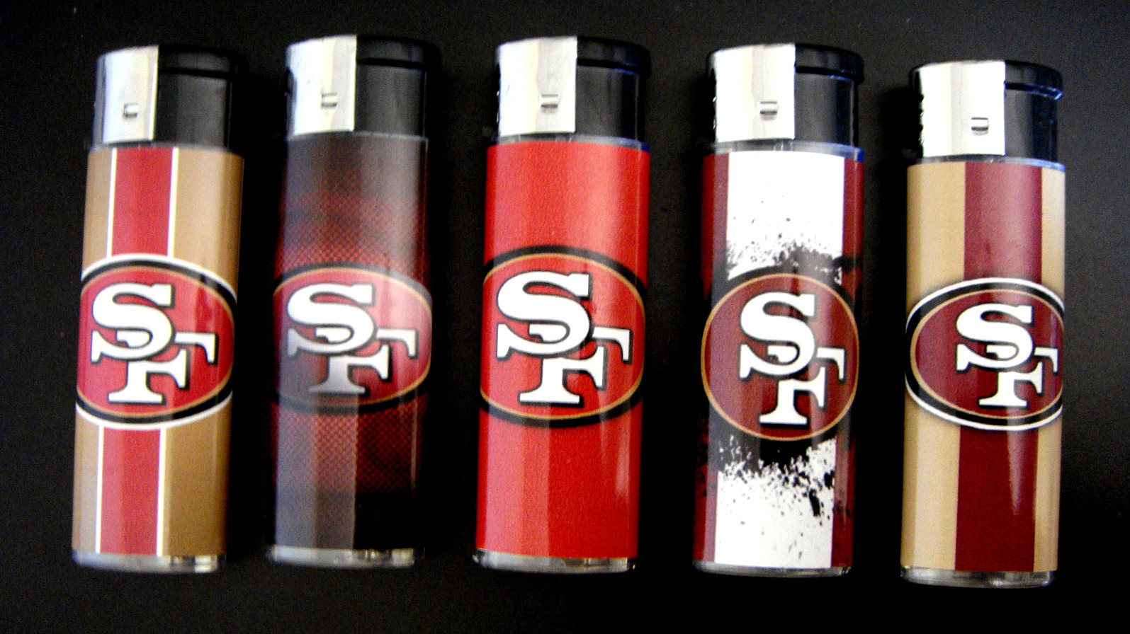 san francisco 49ers football logotheme set of 5 cigaret