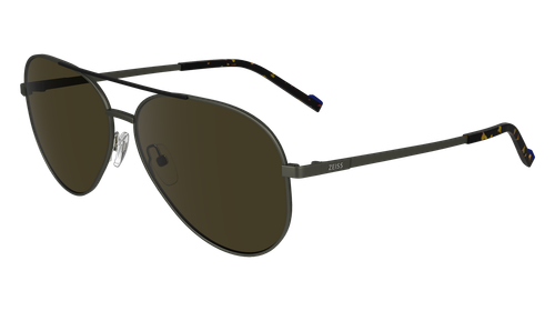 Pre-owned Zeiss Zs24150sp 003 Matte Black/ Gun 60/14/145 Male Sunglasses