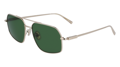 Pre-owned Ferragamo Sf313s 746 Light Gold/green 58/17/145 Male Sunglasses