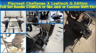 Playseat Challenge X Logitech G Edition Full Set Bundle #3(Custom Shift Etc)