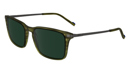 Pre-owned Zeiss Zs24720slp 275 Striped Khaki 55/18/145 Male Sunglasses