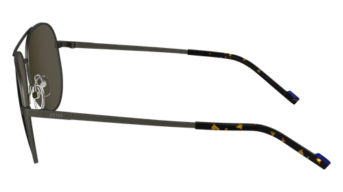 Pre-owned Zeiss Zs24150sp 003 Matte Black/ Gun 60/14/145 Male Sunglasses