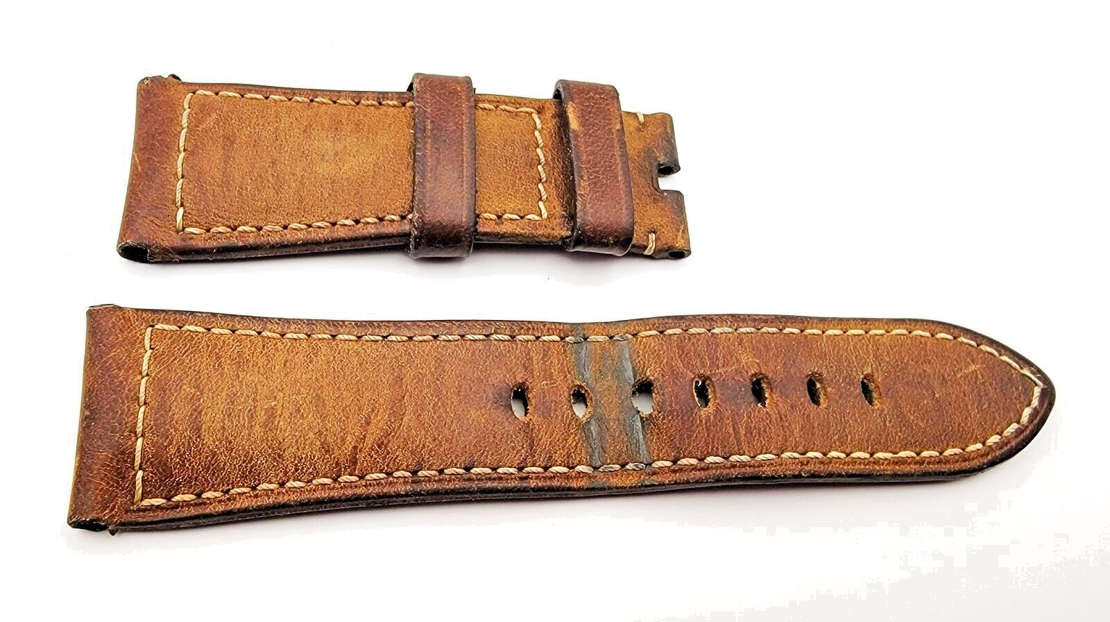 Authentic Officine Panerai Brown Calf Leather Watch Strap 26