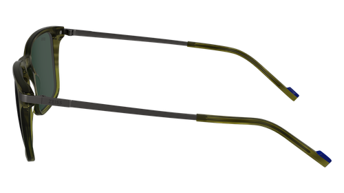 Pre-owned Zeiss Zs24720slp 275 Striped Khaki 55/18/145 Male Sunglasses