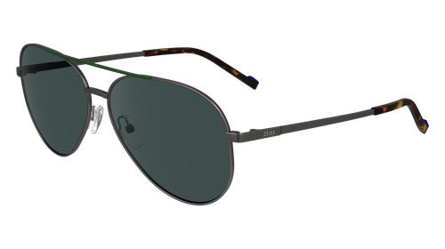 Pre-owned Zeiss Zs24150sp 324 Satin Green/ Ruthenium 60/14/145 Male Sunglasses