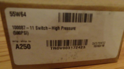 Lennox 55W64 Pressure Switch NEW 590PSI 11 Switch