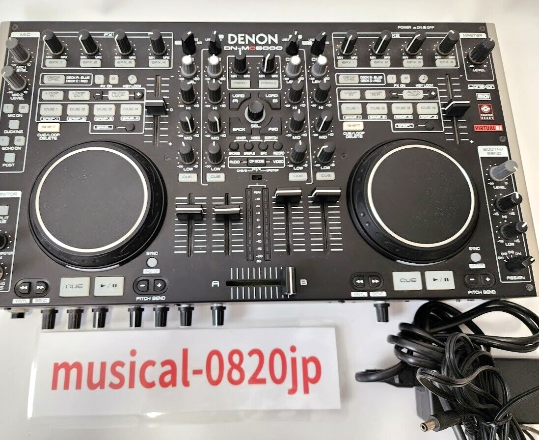 DENON DN-MC6000 4ch DJ Controller Mixer Traktor Virtual 4