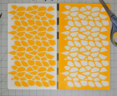 Giraffe Print High Heat Vinyl Stencil Kit - 2x 11''x6'' Sheets Durable Easy to Use