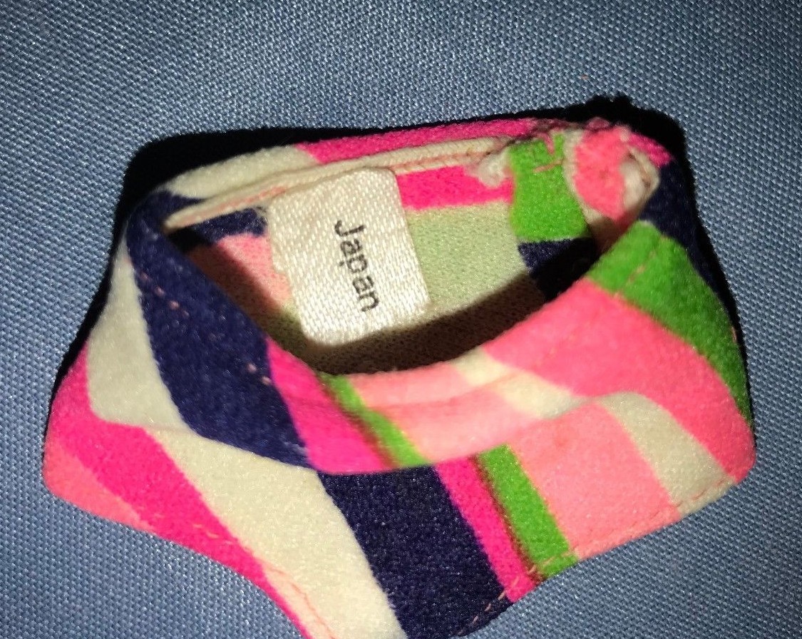 1968 Talking Stacey Barbie #1125 Original Outfit Pink Green Color Waves Swimsuit