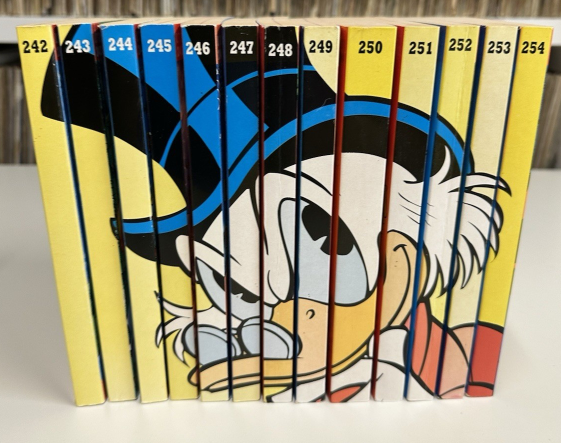 Walt Disney - 13x Lustiges Taschenbuch Rckenbild 242 - 254 - Dagobert - Komplet